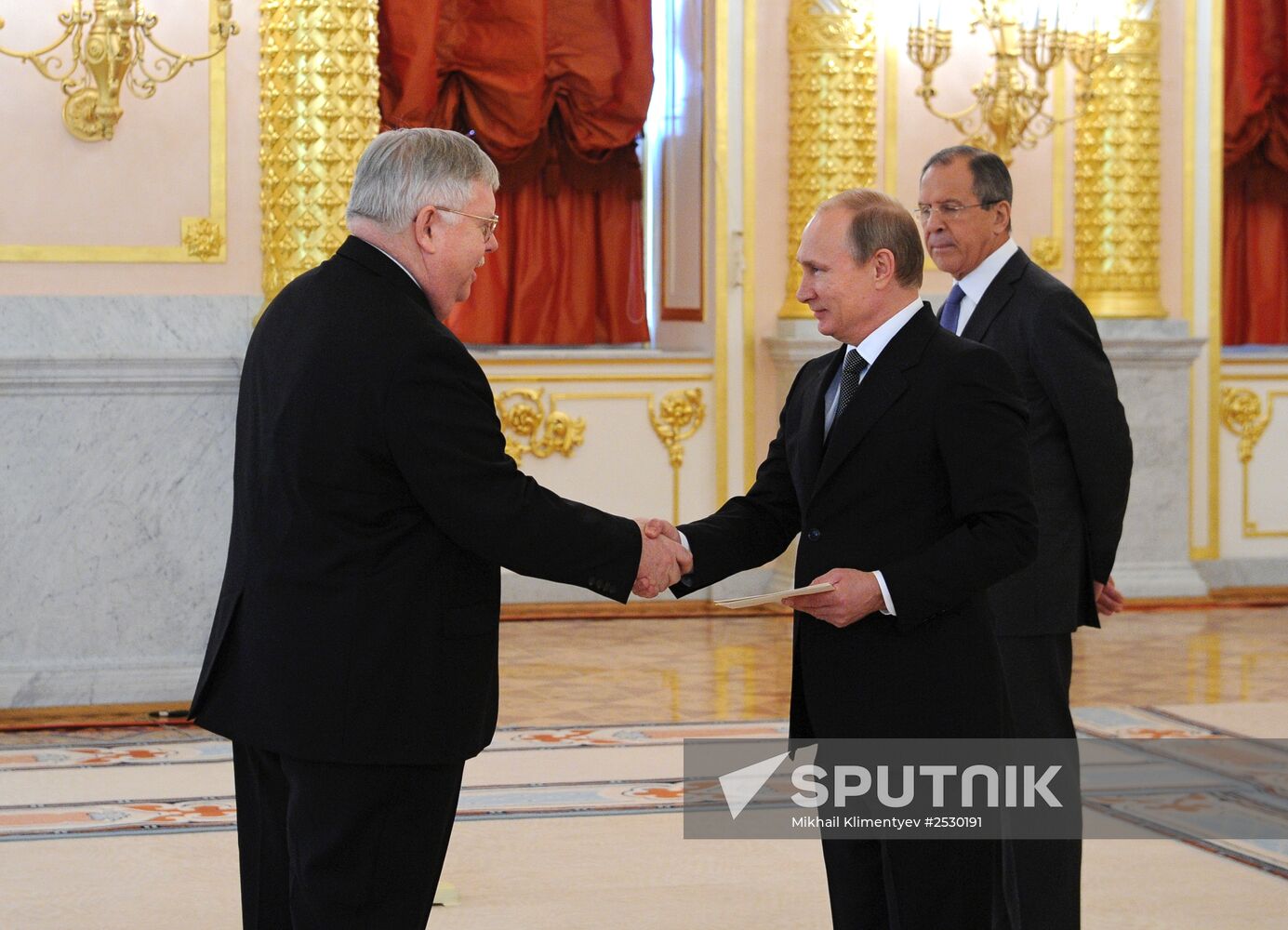 Ceremony of presenting credentials to Russian President Vladimir Putin