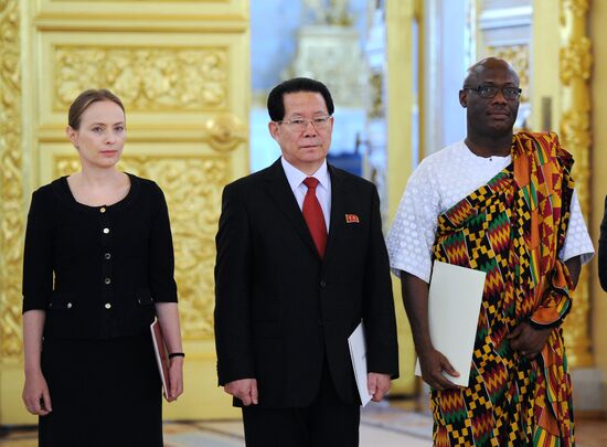 Ceremony of presenting credentials to Russian President Vladimir Putin