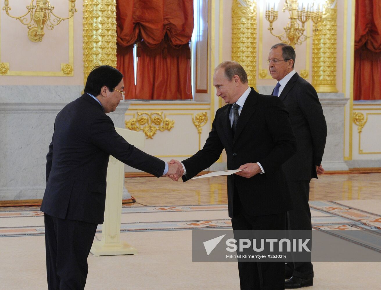 Ceremony of presenting credentials to Russian President Vladimir Putin