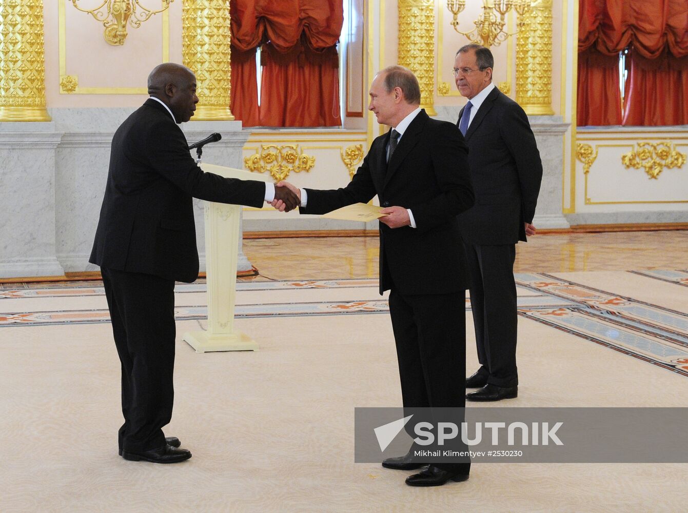 Ceremony of presenting credentials to Russian President Vladimir Putin