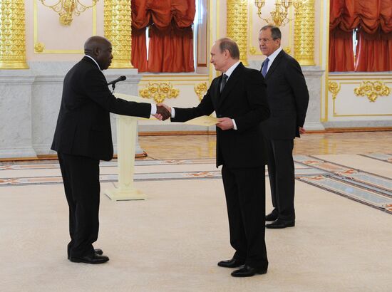 Ceremony of presenting credentials to Russian President Vladimir Putin