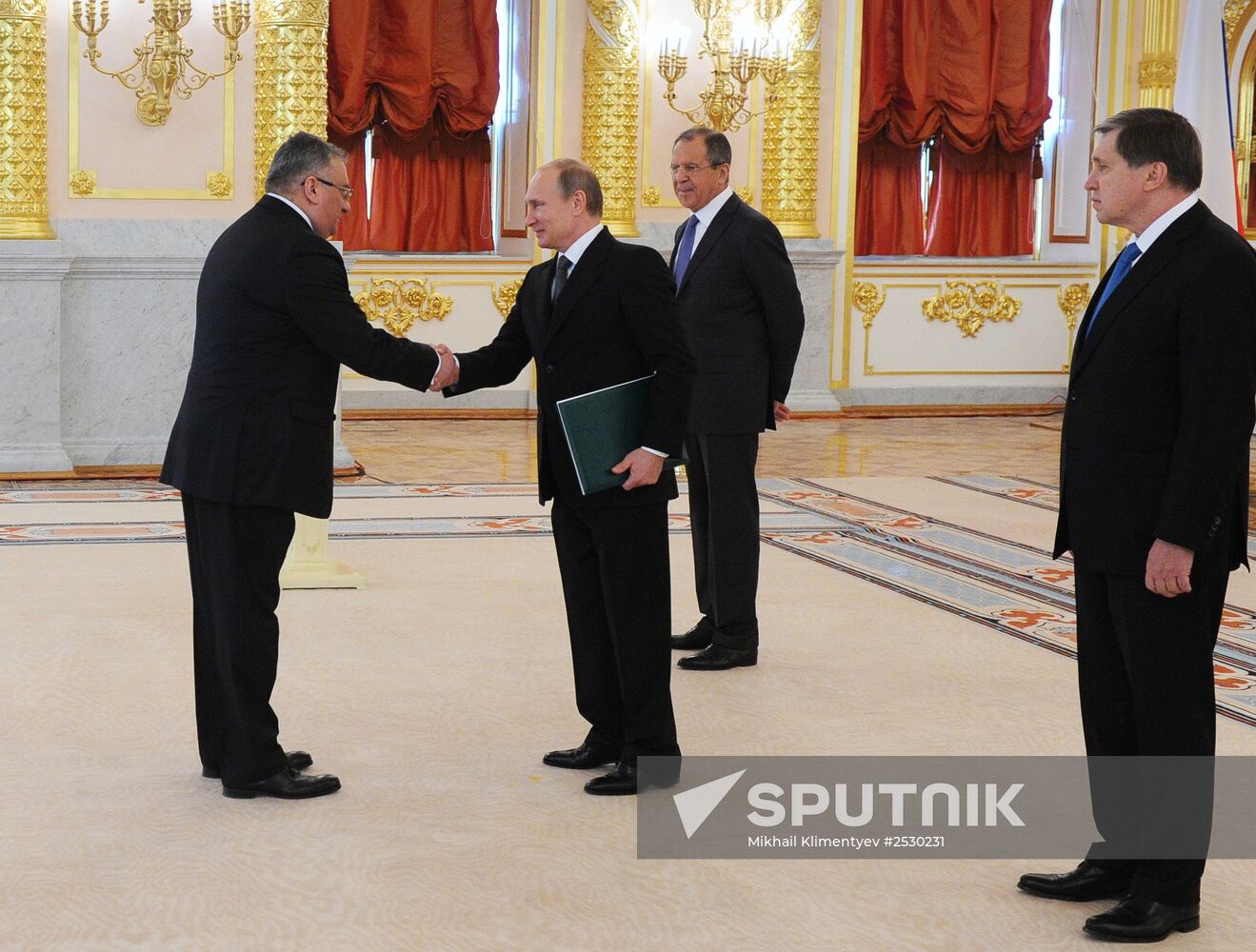 Ceremony of presenting credentials to Russian President Vladimir Putin