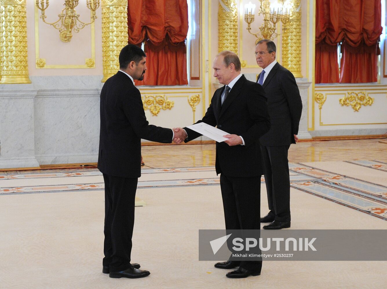 Ceremony of presenting credentials to Russian President Vladimir Putin