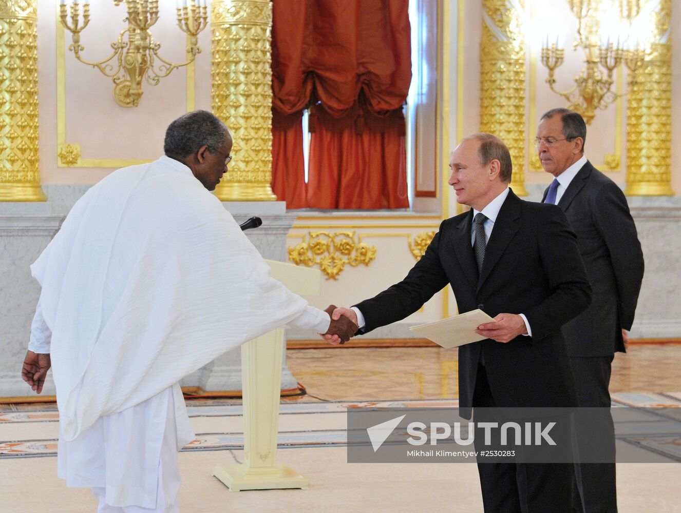 Ceremony of presenting credentials to Russian President Vladimir Putin