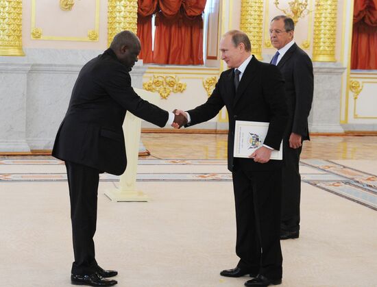 Ceremony of presenting credentials to Russian President Vladimir Putin