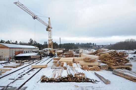 Kyshtymsky Les timber harvesting and processing plant in Chelyabinsk region