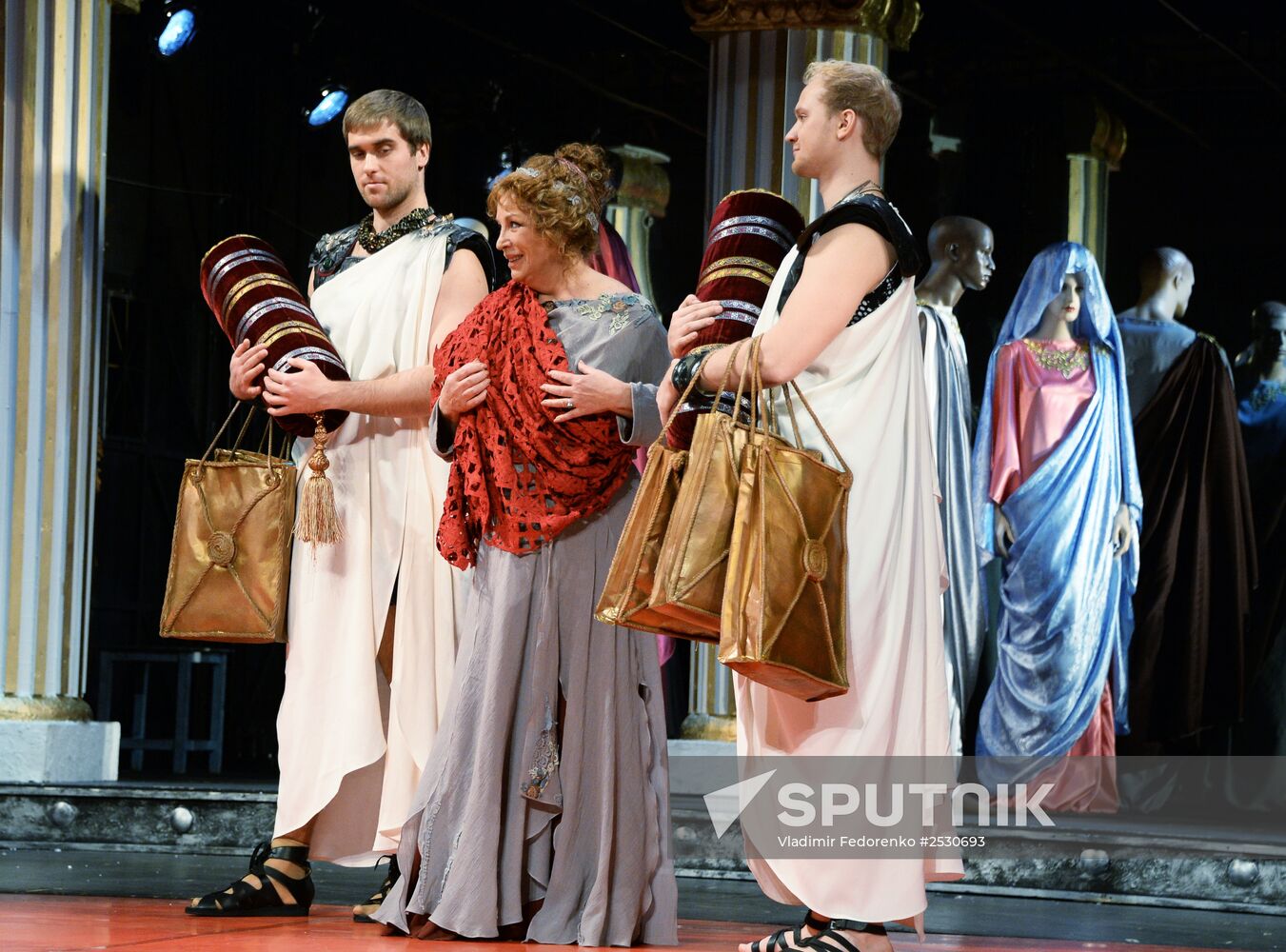 Run-through of "A Roman Comedy (Dion)" in Mossovet Theater