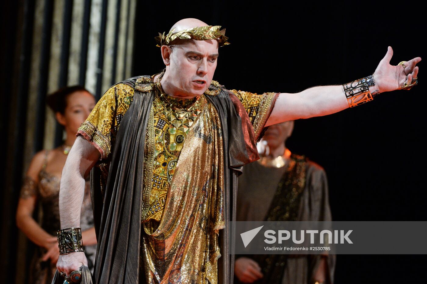 Dress rehearsal of Roman Comedy (Dion) at Mossovet Theater