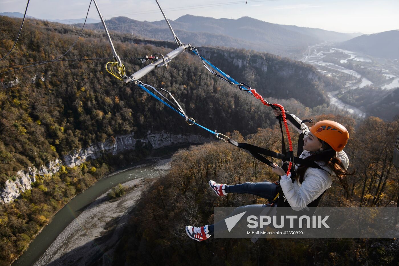 Opening of SochiSwing, world's highest swing