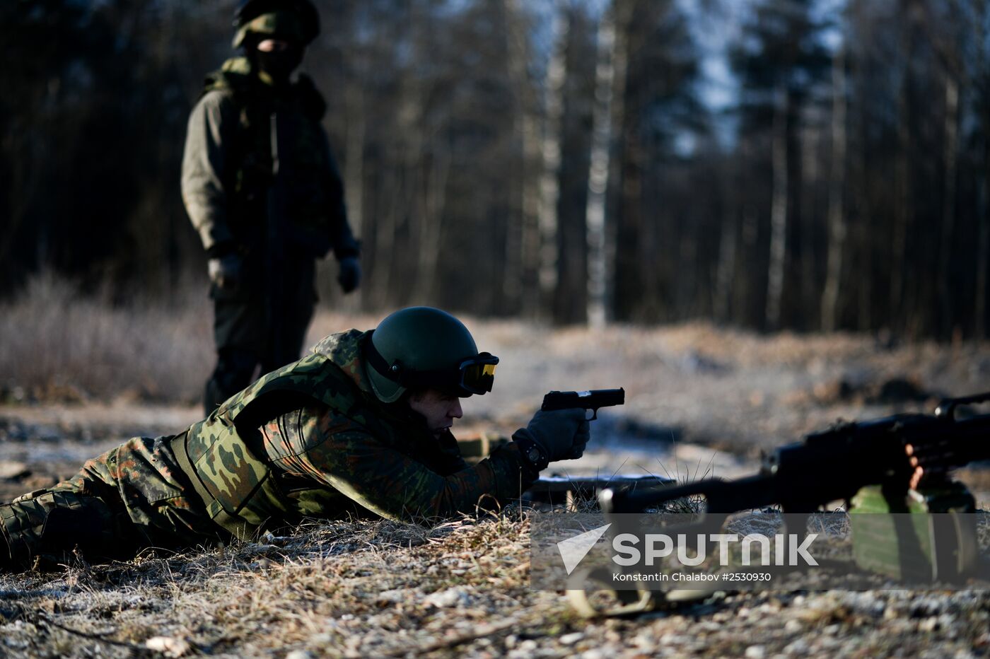 Special Rapid Response Unit practice before a mission in Dagestan