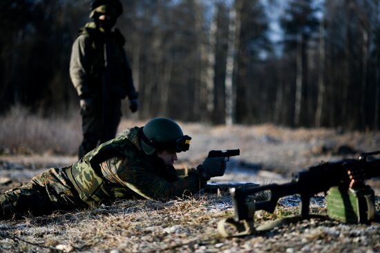 Special Rapid Response Unit practice before a mission in Dagestan