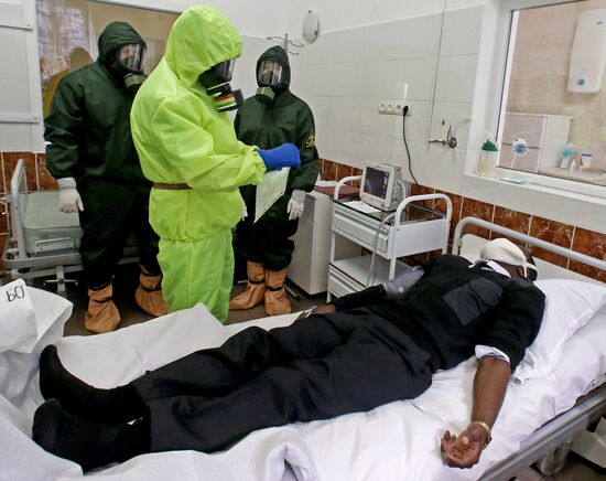 Combat medics hold drill in Kaliningrad