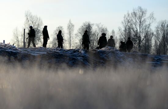 Special Rapid Response Unit practice before a mission in Dagestan