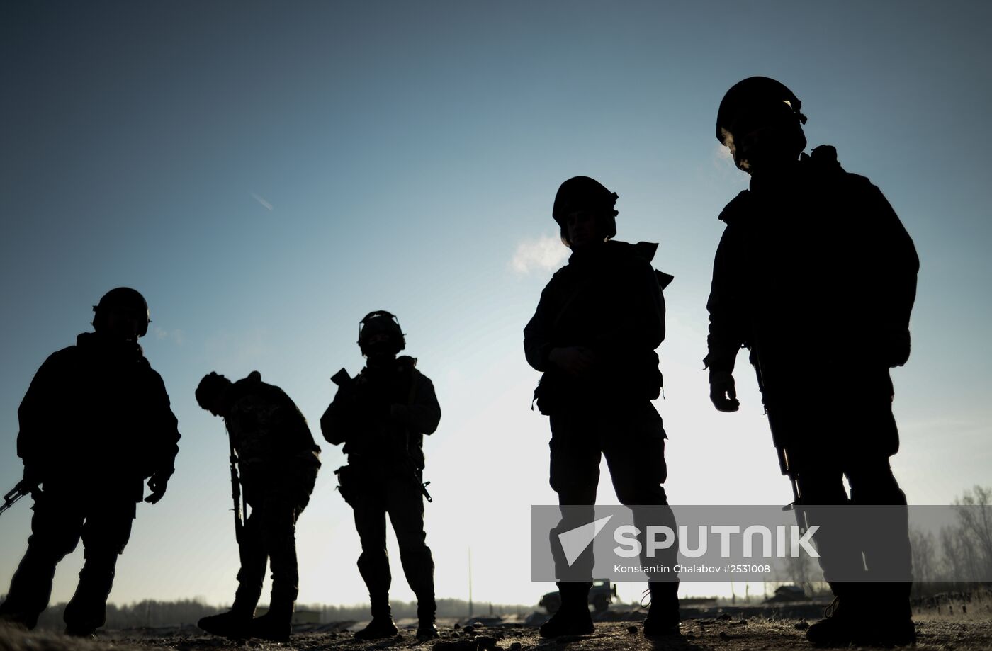 Special Rapid Response Unit practice before a mission in Dagestan