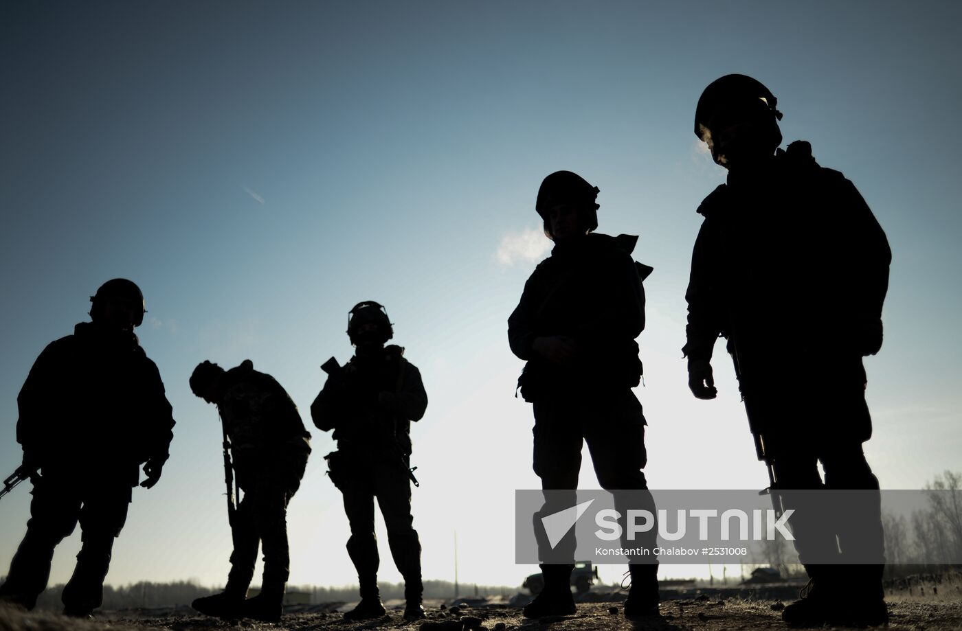 Special Rapid Response Unit practice before a mission in Dagestan