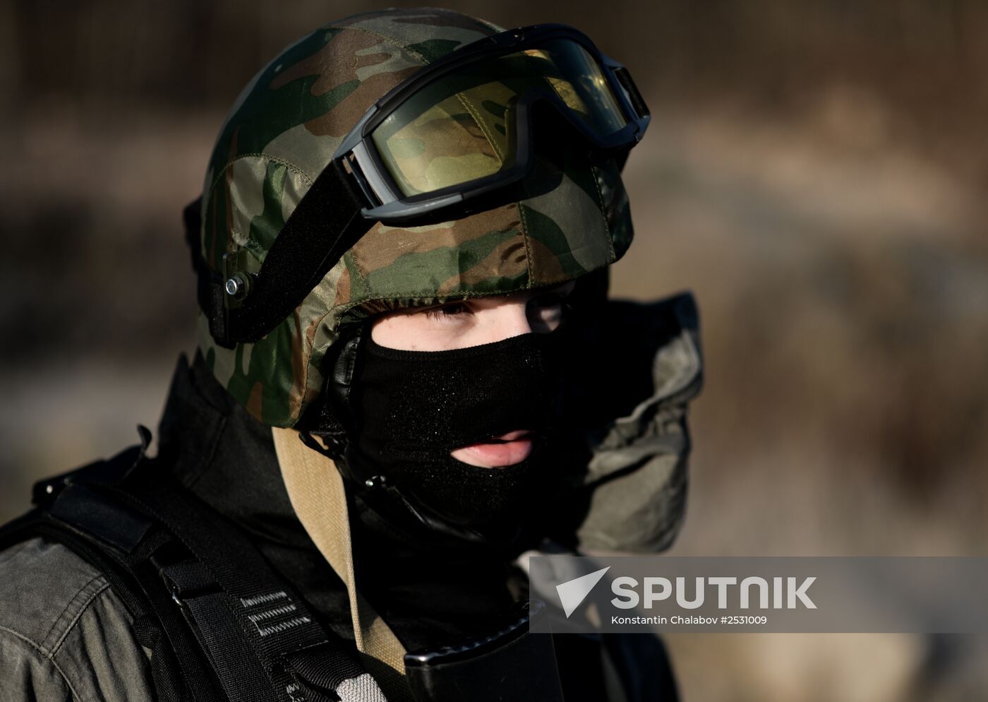 Special Rapid Response Unit practice before a mission in Dagestan