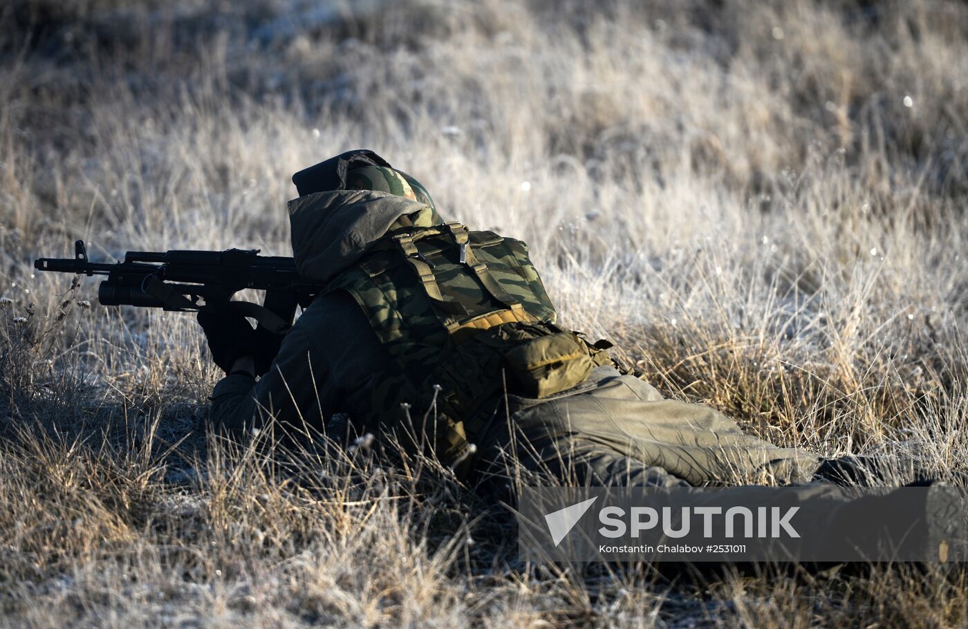 Special Rapid Response Unit practice before a mission in Dagestan