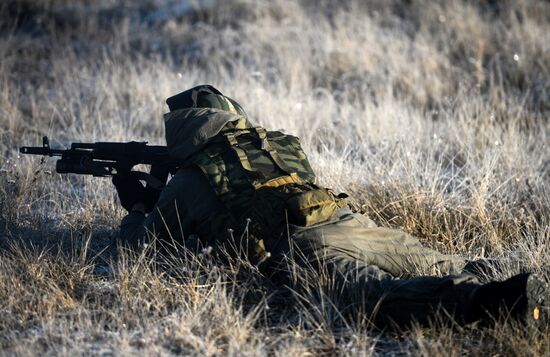 Special Rapid Response Unit practice before a mission in Dagestan