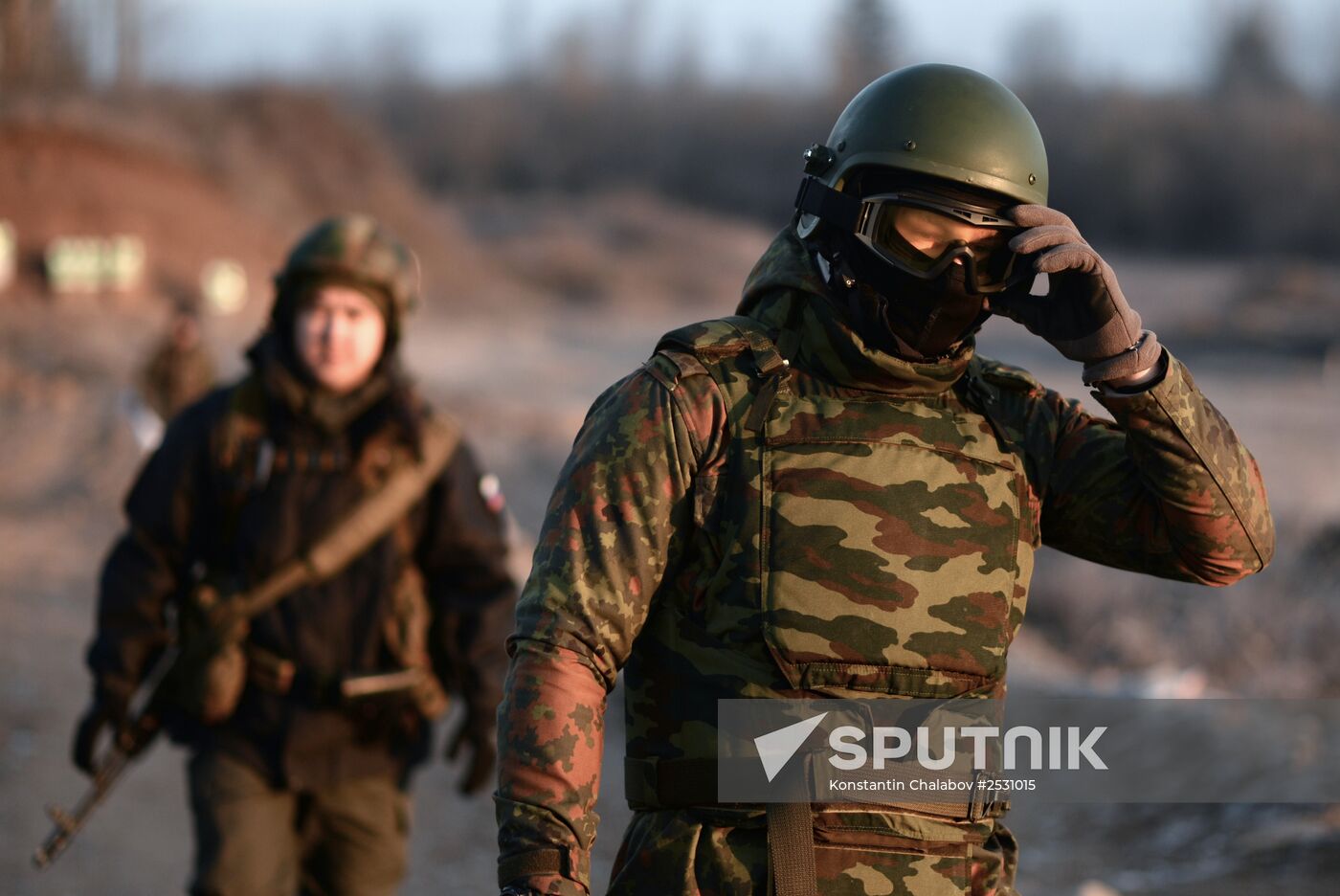 Special Rapid Response Unit practice before a mission in Dagestan
