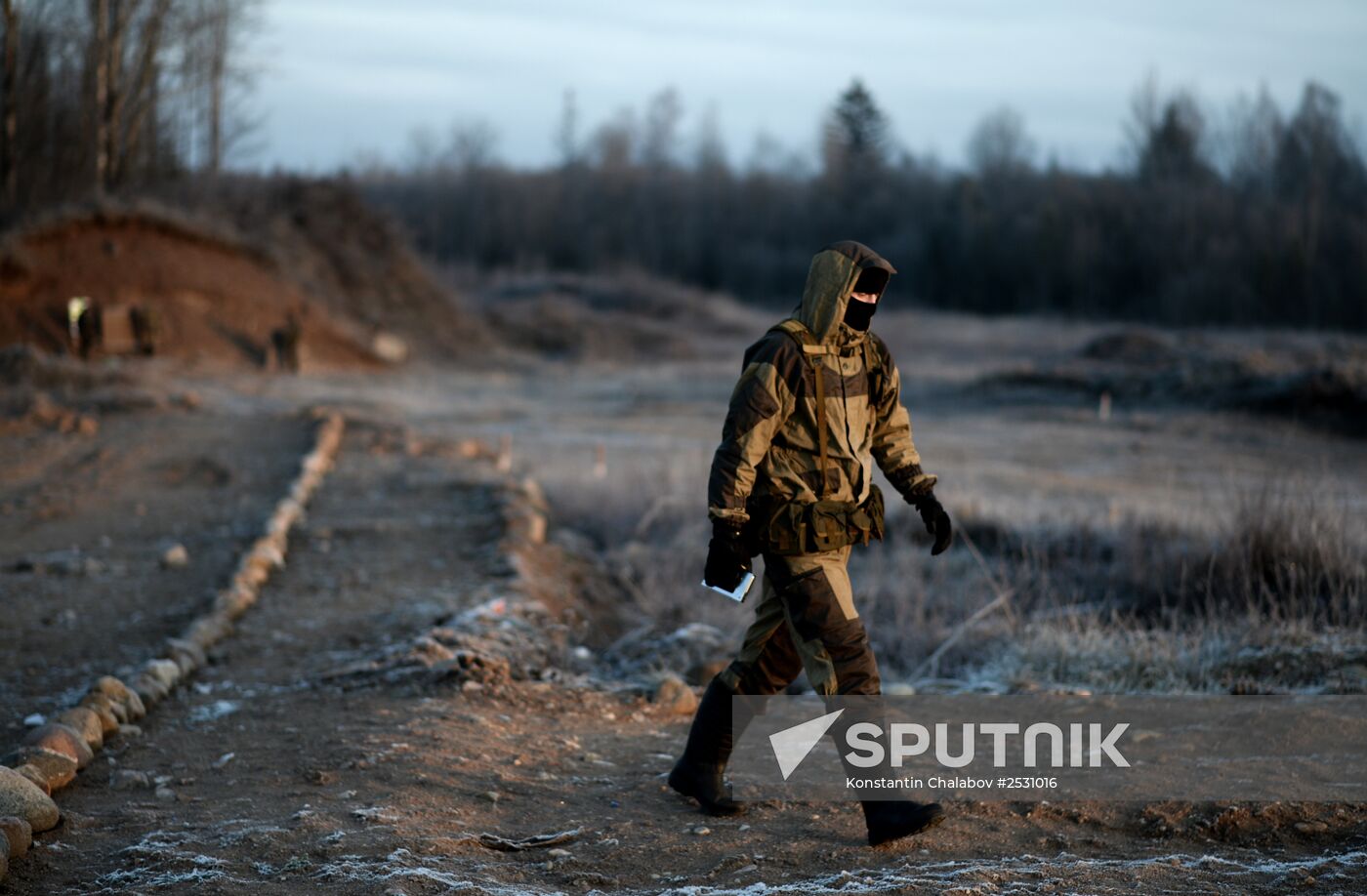 Special Rapid Response Unit practice before a mission in Dagestan