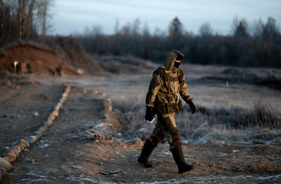 Special Rapid Response Unit practice before a mission in Dagestan