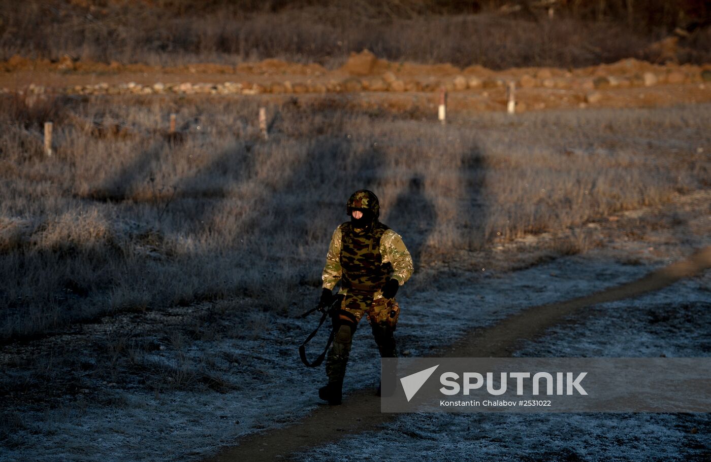 Special Rapid Response Unit practice before a mission in Dagestan