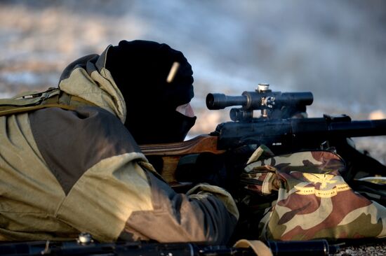 Special Rapid Response Unit practice before a mission in Dagestan