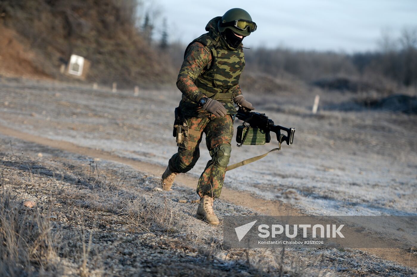 Special Rapid Response Unit practice before a mission in Dagestan