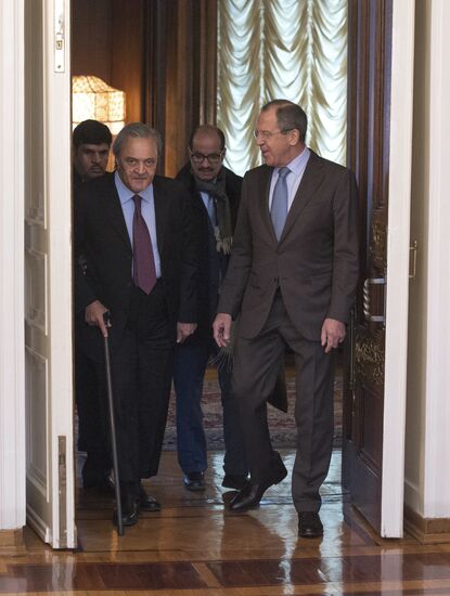 Foreign Minister Sergei Lavrov meets with Saudi counterpart