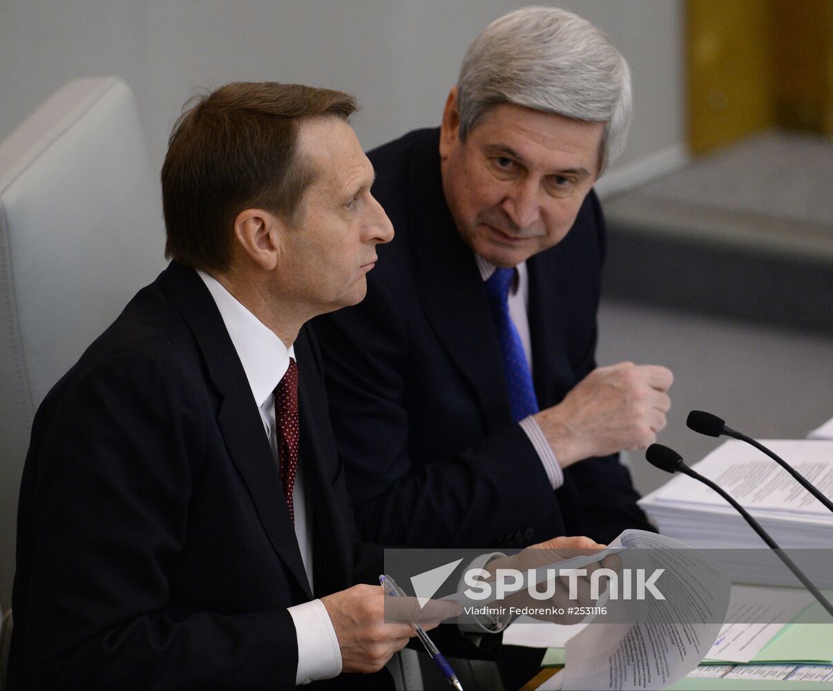 State Duma plenary meeting