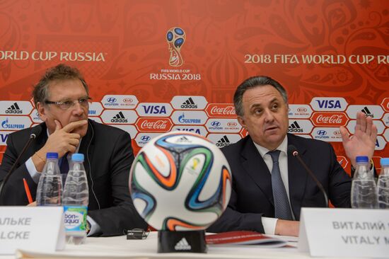 FIFA and Russia-2018 Organizing Committee holds meeting with FIFA officials, gives press briefing