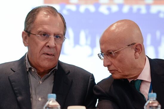 Foreign Minister Sergey Lavrov attends Russian Foreign and Defense Policy Council Assembly Meeting