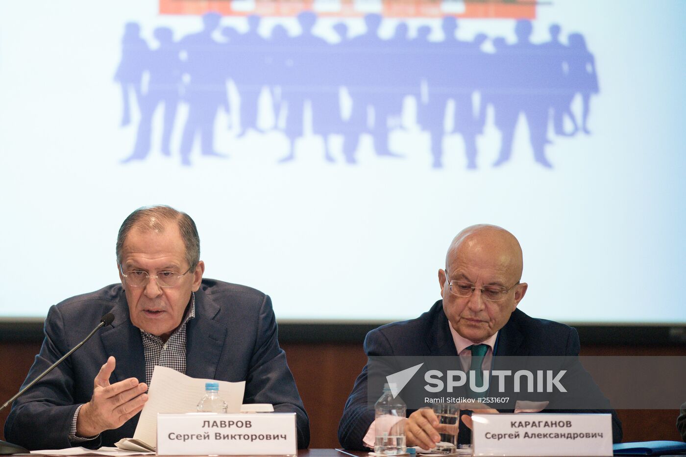Foreign Minister Sergey Lavrov attends Russian Foreign and Defense Policy Council Assembly Meeting