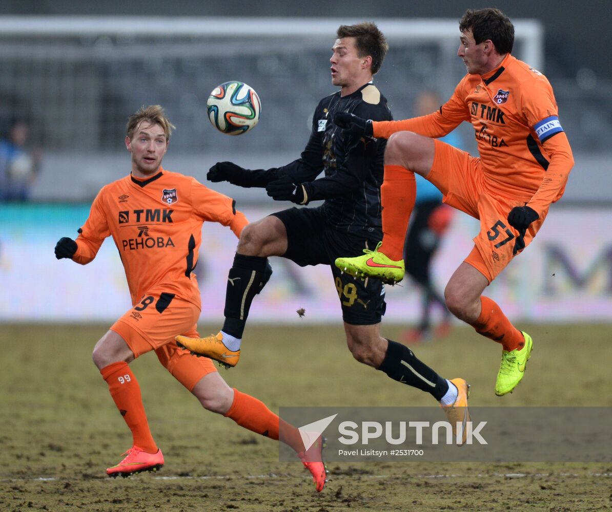 Russian Football Premier League. Ural vs. Rubin