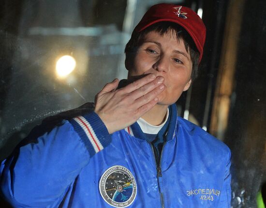 Preparations for launch of Soyuz-FG rocket with Soyuz TMA-15M spacecraft