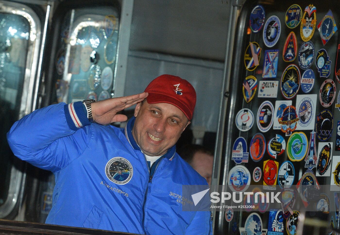 Preparations for launch of Soyuz-FG rocket with Soyuz TMA-15M spacecraft