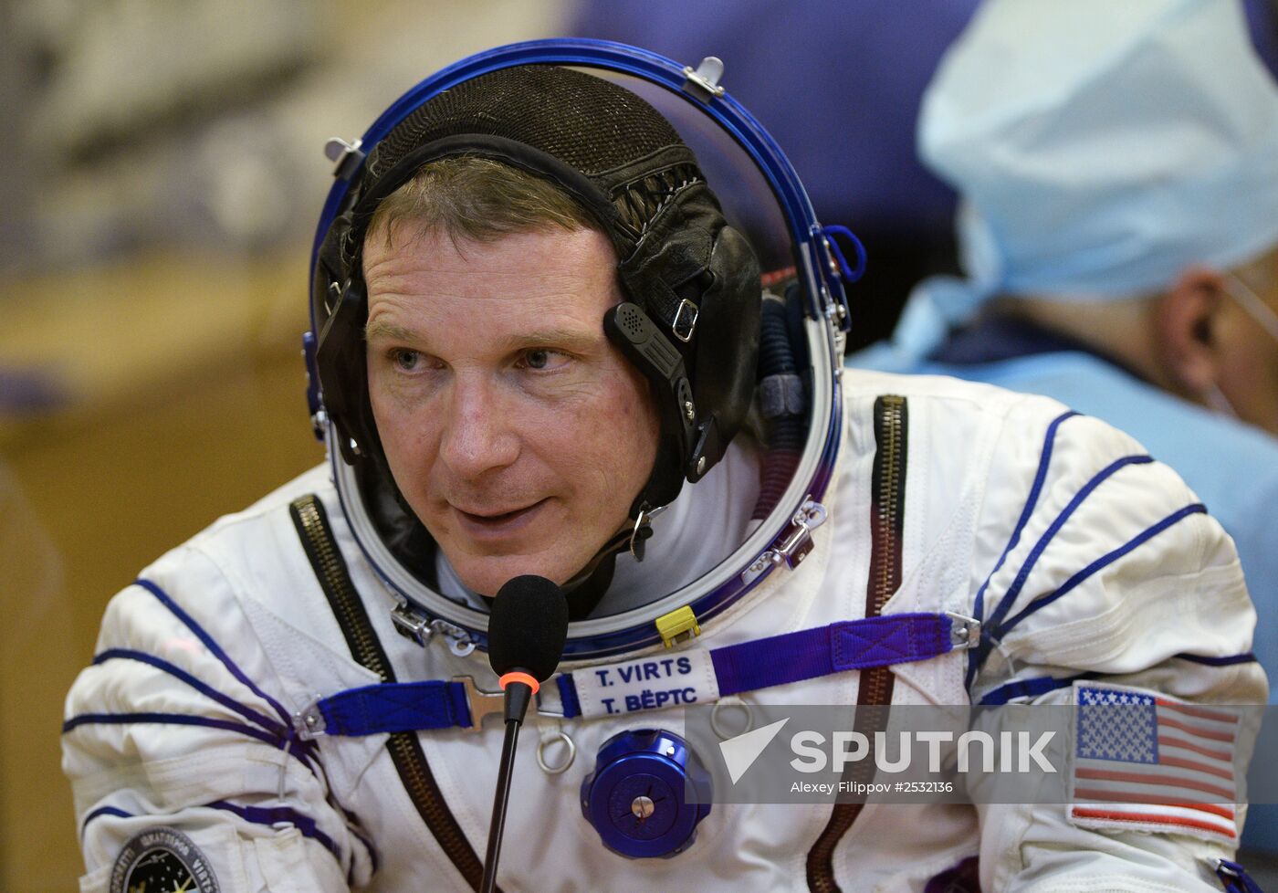 Preparations for launch of Soyuz-FG rocket with Soyuz TMA-15M spacecraft