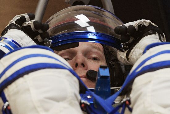 Preparations for launch of Soyuz-FG rocket with Soyuz TMA-15M spacecraft