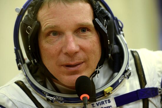 Preparations for launch of Soyuz-FG rocket with Soyuz TMA-15M spacecraft