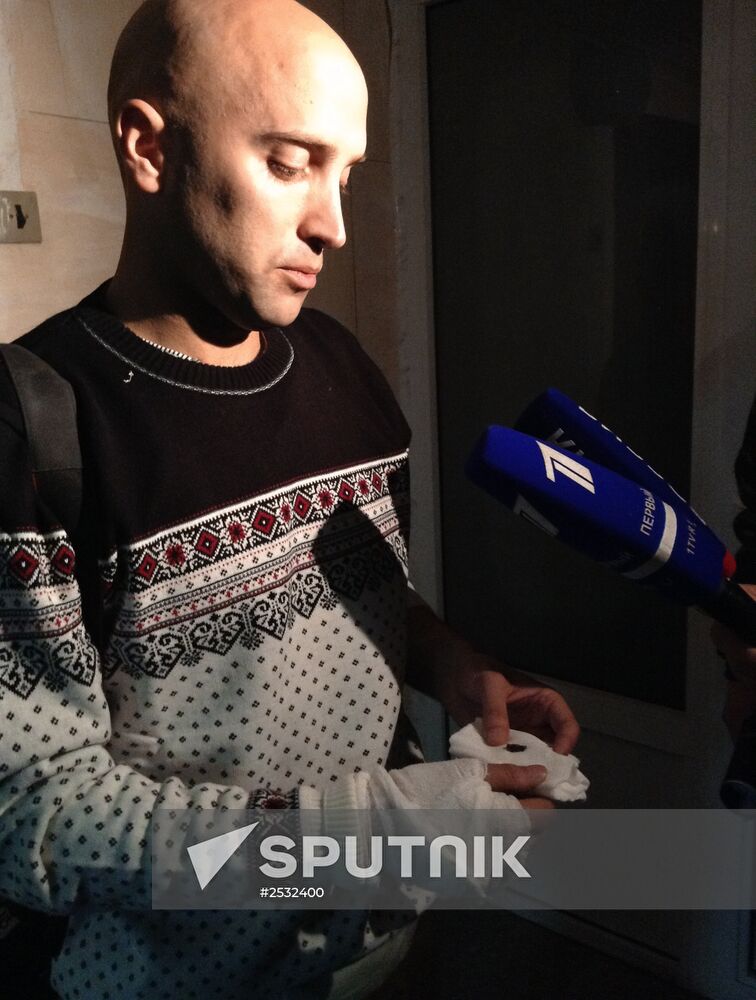 British journalist Graham Phillips was injured near Donetsk