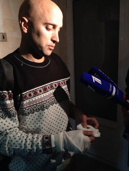 British journalist Graham Phillips was injured near Donetsk