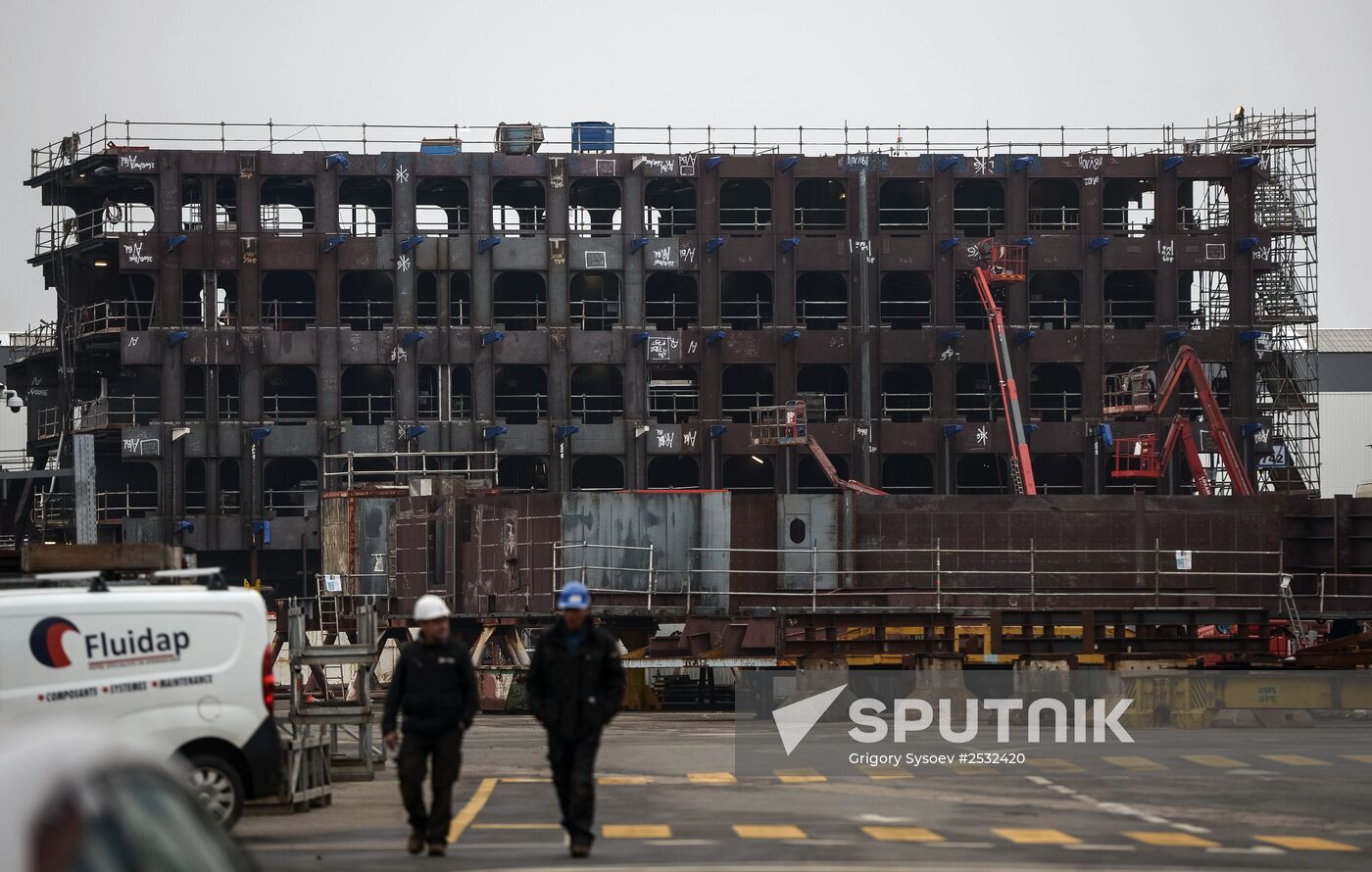 STX Europe shipyard in Saint-Nazaire
