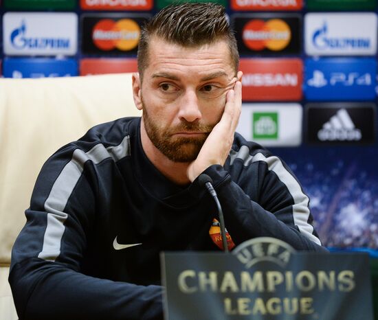 UEFA Champions League. Roma training