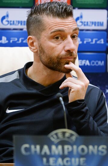 UEFA Champions League. Roma training