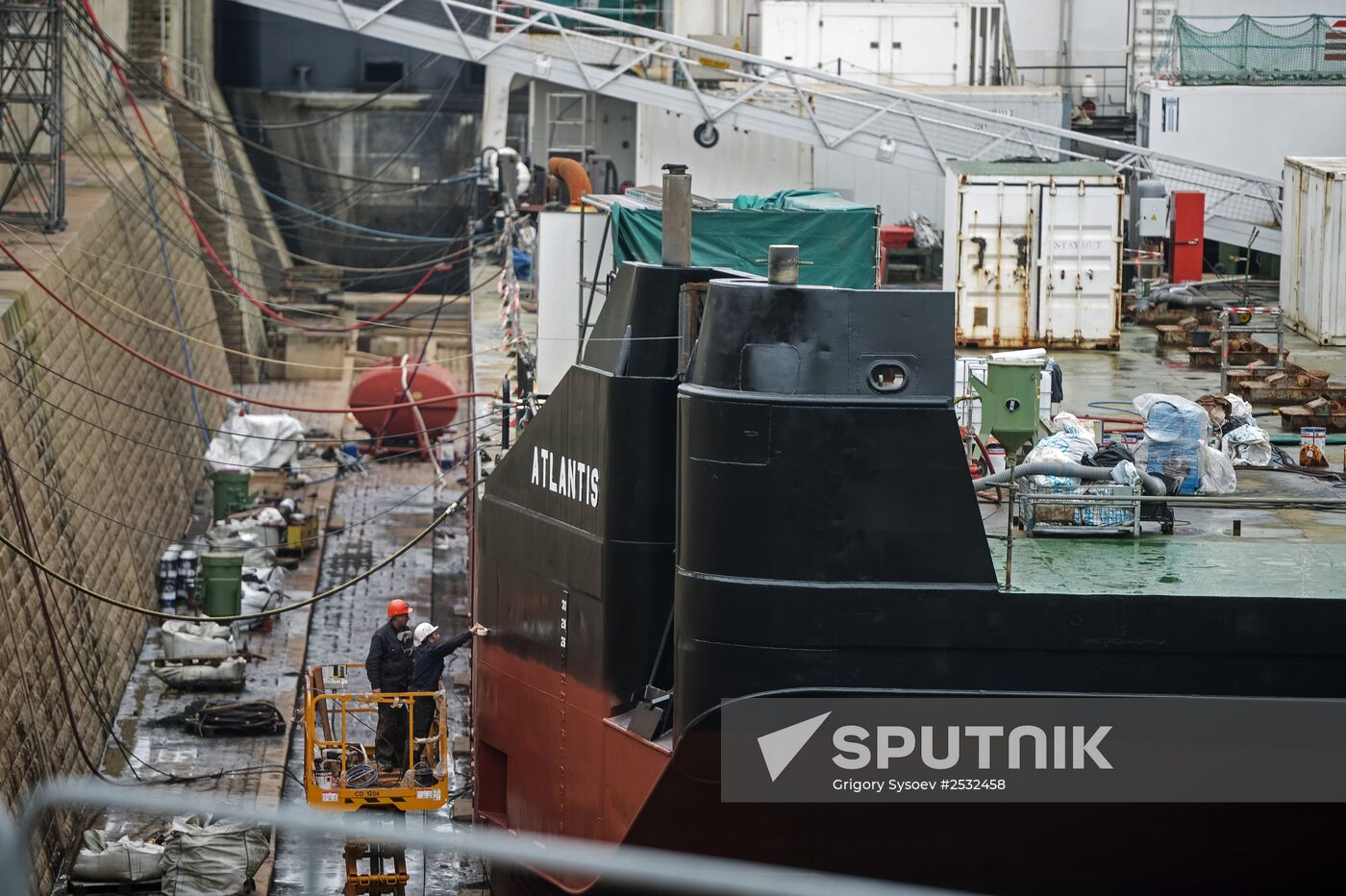The STX Europe shipyard in Saint-Nazaire