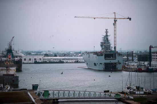 The STX Europe shipyard in Saint-Nazaire