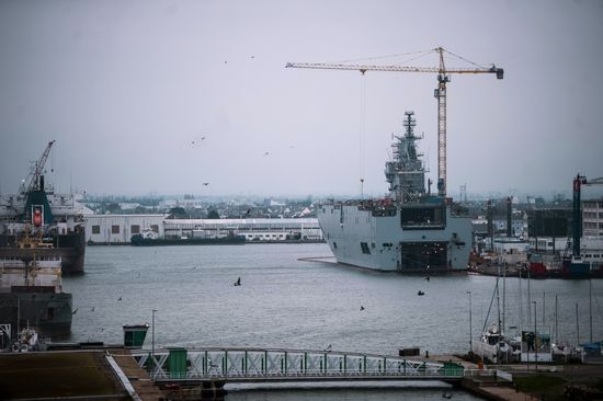 The STX Europe shipyard in Saint-Nazaire
