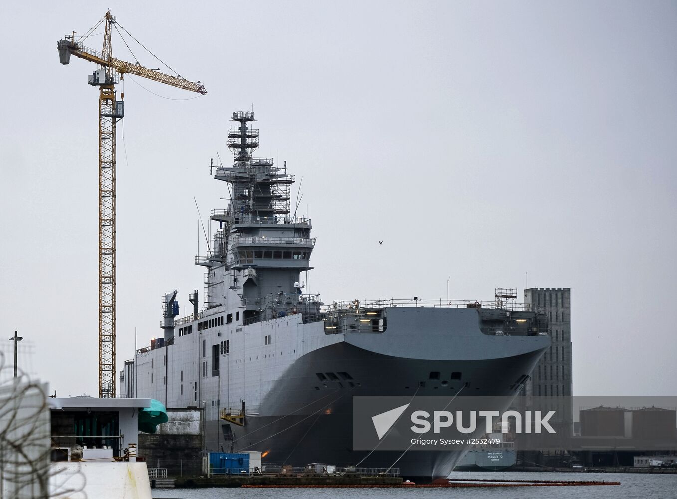 The STX Europe shipyard in Saint-Nazaire