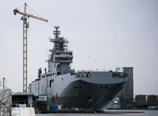 The STX Europe shipyard in Saint-Nazaire