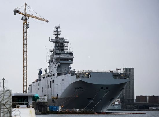 The STX Europe shipyard in Saint-Nazaire